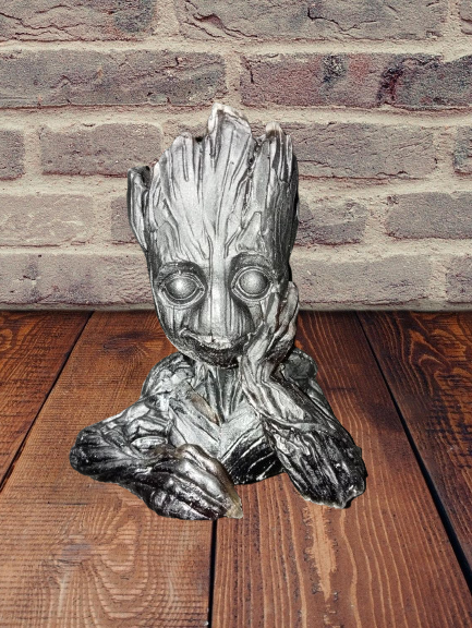 Buste de Griot en Résine Époxy  noir