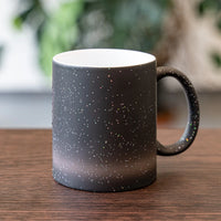 Tasse changement couleur avec particules de paillettes