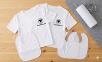 Pack Créateur Kit Découverte Sublimation – Tumbler, Bavoirs & T-shirts