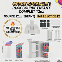 Gobelet à Sublimation Vierge 12PCs
