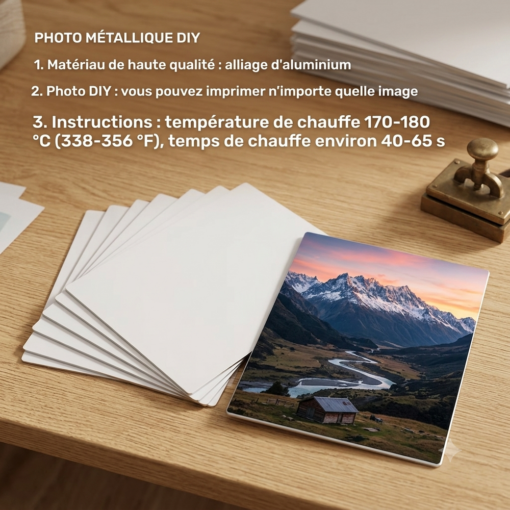 Plaques Aluminium à Sublimer – Lot de 20 | Format 20x25cm Premium