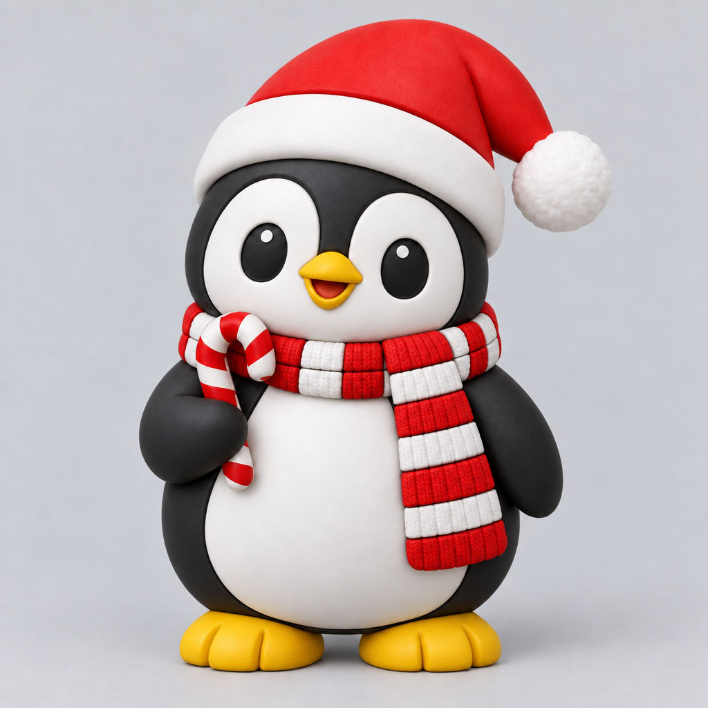 Petit Pingouin de Noël