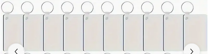 porte-clé en bois rectangulaire  lot