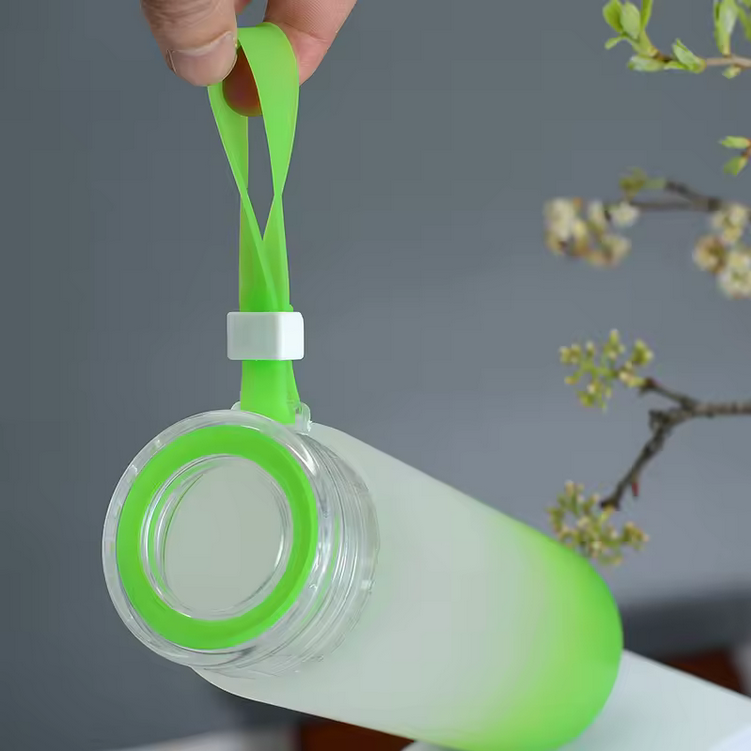 Bouteille en Verre Givré Dégradé pour Sublimation – 550ml – Support Vierge