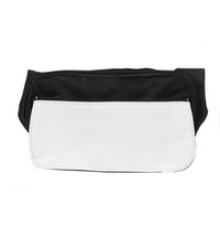 Sac Banane Noir à Sublimer – Personnalisable | Lot de 10 Disponible