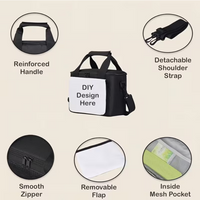 Sac à Déjeuner Isotherme Noir – Lunch Bag Étanche & Compact