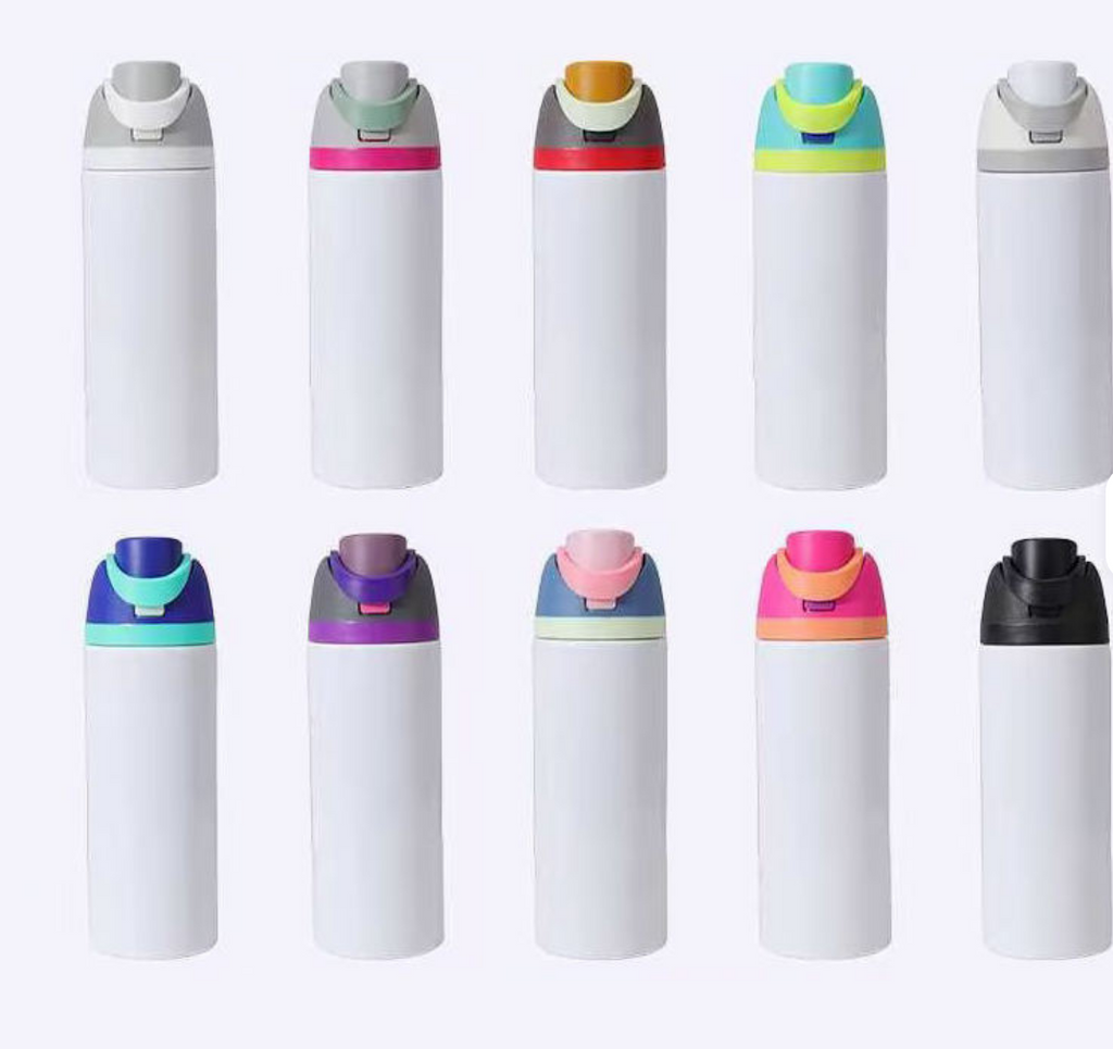 Bouteille d'eau sport en acier inoxydable à double paroi de 24 oz pour sublimation —
