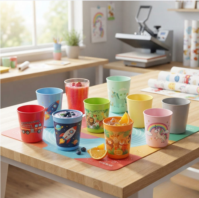 Gobelet Enfant en Polymère Vierge – Sublimation & Vinyle