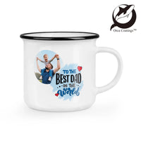 Tasse émaillée vintage lot vierge