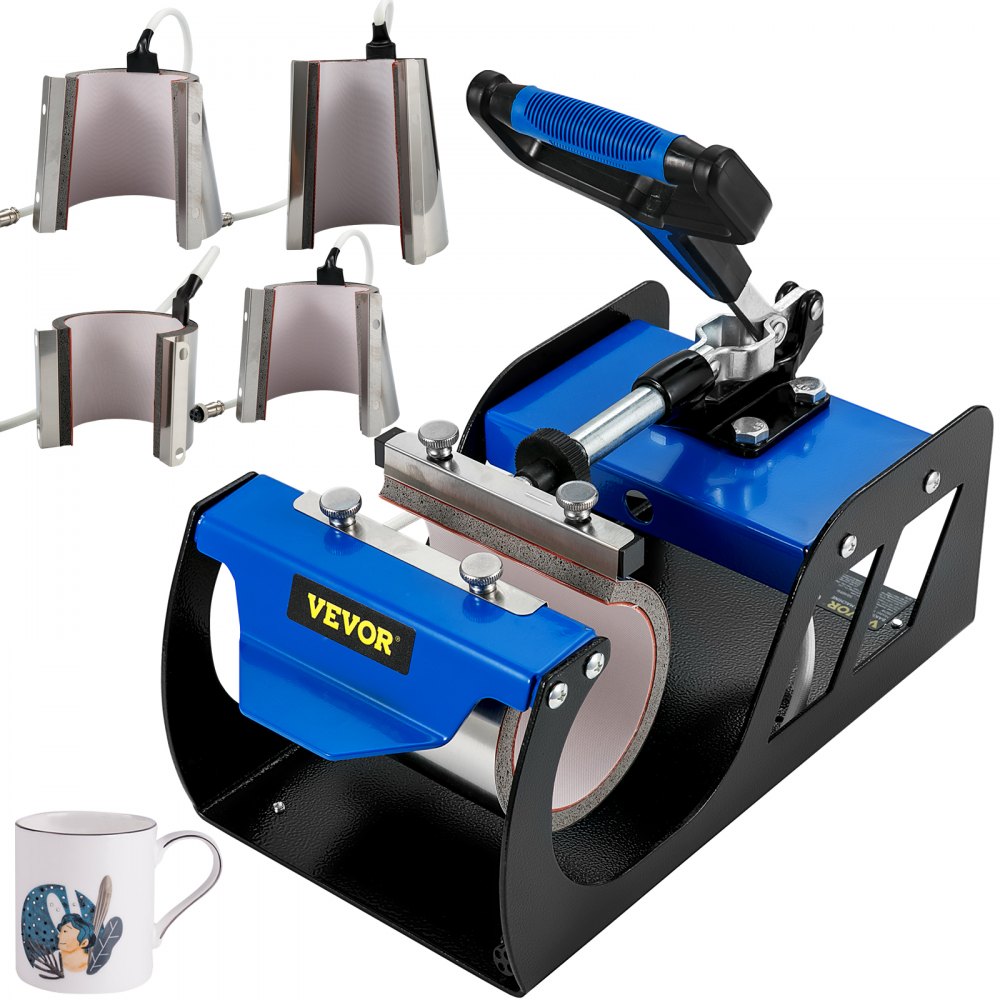 VEVO Presse à Chaud pour Tasses Accessoires 4 Tailles de Tasse Compatibles de 170/313