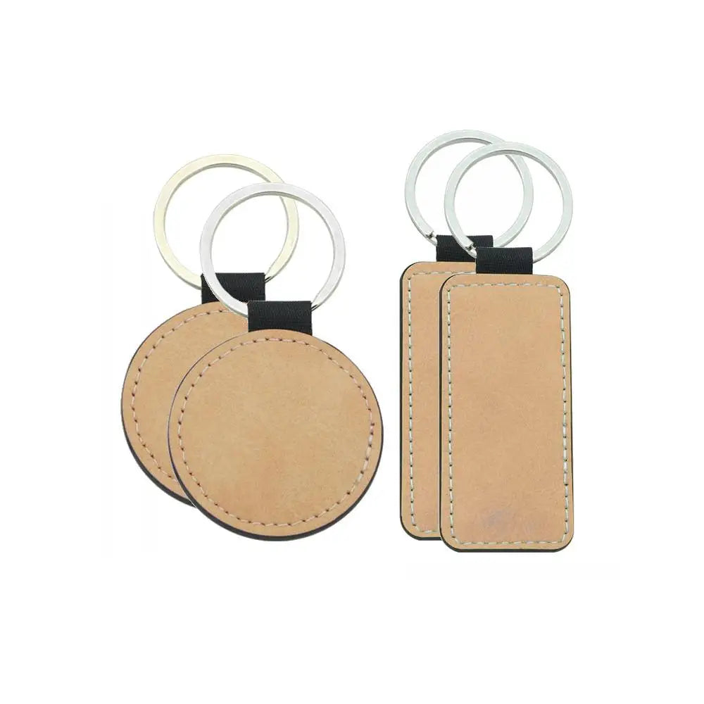 Porte-clés en similicuir (différentes formes) LOT DE 10