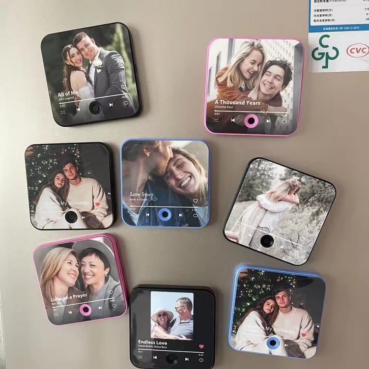 Lot d'Aimants de Frigo Musicaux Vierges pour Sublimation (x5 / x10)